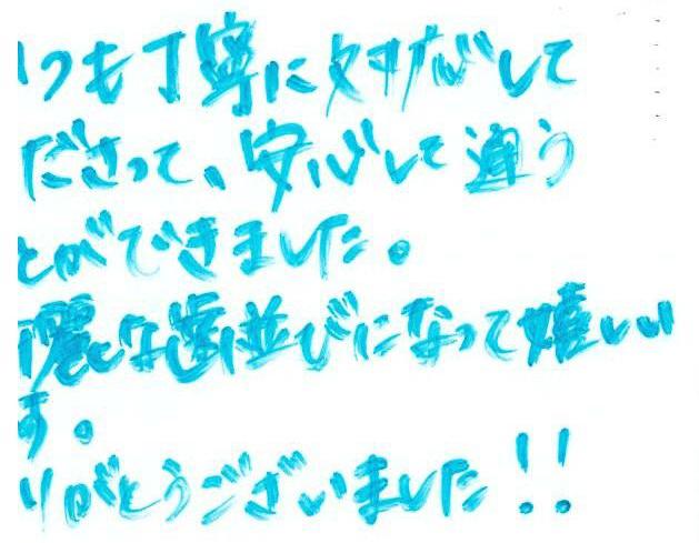 患者さまの声（122）