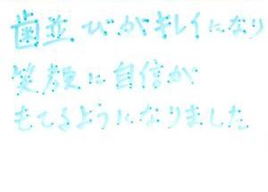 患者さまの声（168）