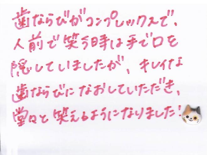 患者さまの声（290）